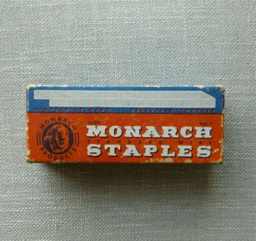 VINTAGE MONARCH STANDARD WIRE STAPLES - Prop Photography Collector&#039;s Item