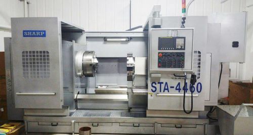 Sharp sta-4460, 2014, 25&#034; chuck, 12&#034; bore, turret - only (9) hours for sale