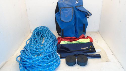 ROCK-N-RESCUE Safety Gear Includes 600ft Rope, Rope Pad/Holder in 3 pocket bag