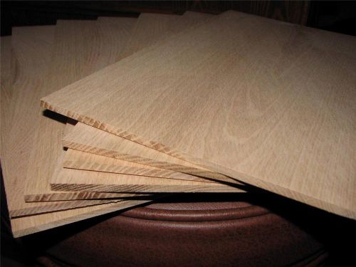 5 pack 1/8&#034; x 7-8&#034; x 30 Thin Red Oak Boards laser craft wood scroll saw