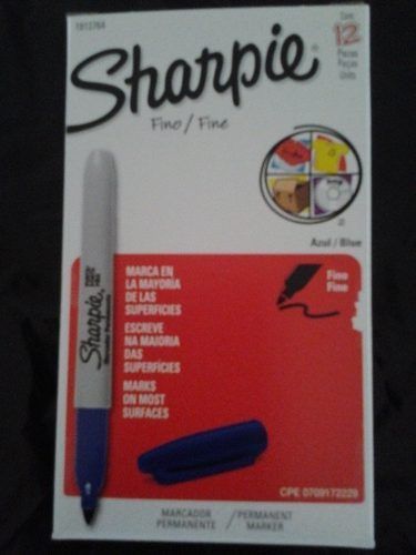 Sharpie Fine Point Permanent Markers, Blue Markers (30003)