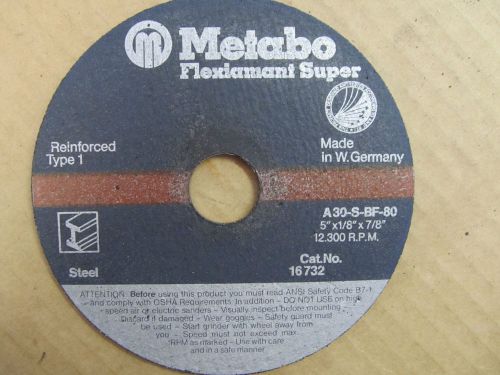 5 x 1/8 x 7/8 A30-S-BF-80 Type 1  Metabo Cut Off Wheel ( Price Is For 7 Pcs )