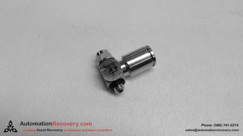 REXROTH FLOW CONTROL 1/8&#034; PUSH ON FITTING 5MM MALE THREAD CONNECTOR, NEW*