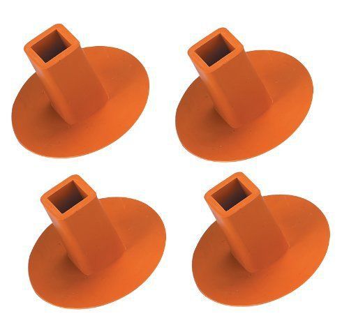 NEW Markwort 4 Pack Ground Receptacle Plugs (Orange)