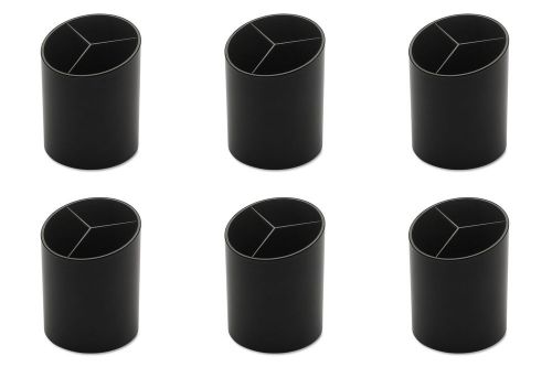 Business Source 3-Compartment Pencil Cup (32355) 6 Packs