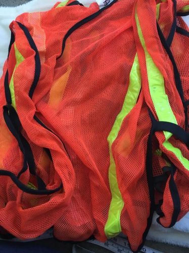 3 Mesh Safety Vest WITH YELLOW REFLECTIVE TRIM ONE SIZE FITS ALL