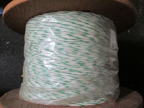 M16878/4bfb 22 awg spc silver plated wire 7/30 str white/green stripe 4500ft. for sale
