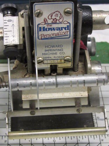 Howard Personalizer Imprinting Machine Hot Stamping System Made in USA