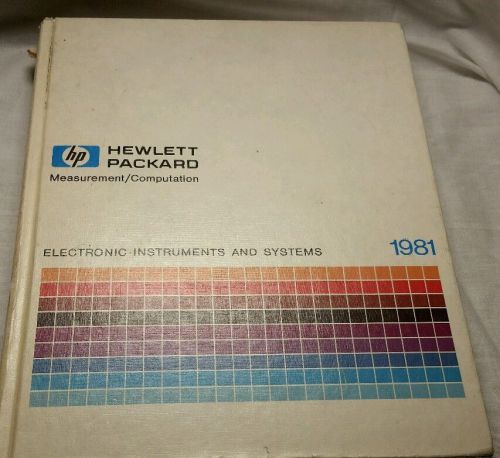 HP catalog 1981 hewlett-packard Keysight Agilent Hewlett Packard test equipment