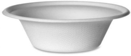 Sugarcane fiber deep bowl kitchenware microwave safe eco-friendly white for sale