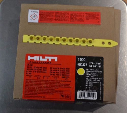 Box Of 1000 Hilti Powder Actuated Fastener Cartridges #50372 .27 Caliber 6.8/11m