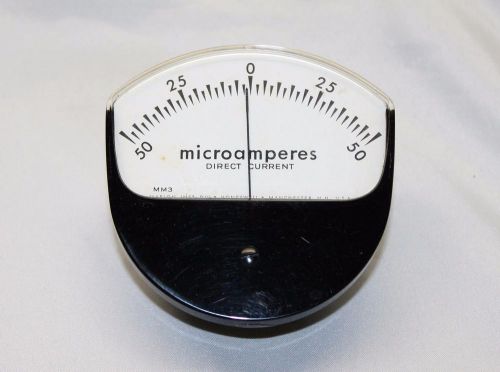 Honeywell/Marion MM3 Analog Panel Meter +/-50 DC MicroAmps