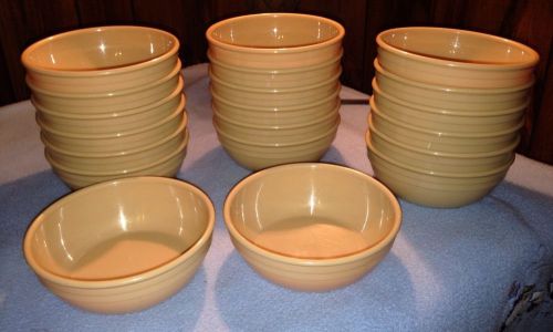 Lot of 20 cambro ca100cw133 nappie bowls, 12.5 oz., 5&#034; beige off-white for sale