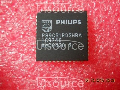 10PCS P89C51RD2HBA  Encapsulation:PLCC-44,80C51 8-bit Flash microcontroller