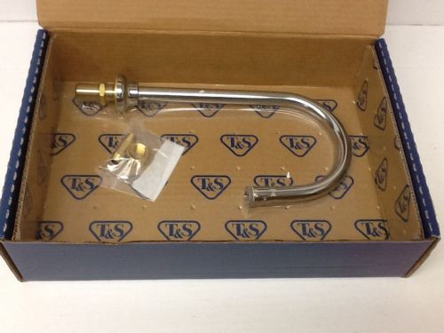 T&amp;S Brass B-0520-F20 Faucet rigid gooseneck deck mount 10-1/4&#034; H
