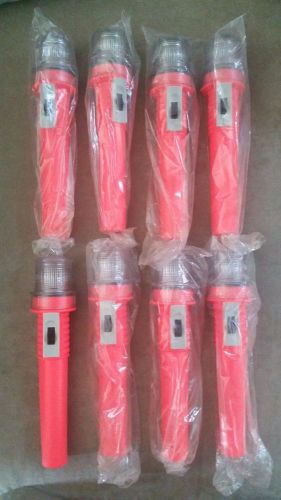 Lot of 8 emergency strobe flares visi-flare weatherproof c cell battery operated for sale