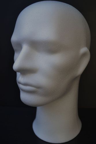 Male foam wig head styrofoam mannequin hat mask for sale