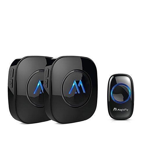 Magicfly portable wireless doorbell chime kit 1000-feet range 52 melodies, no for sale