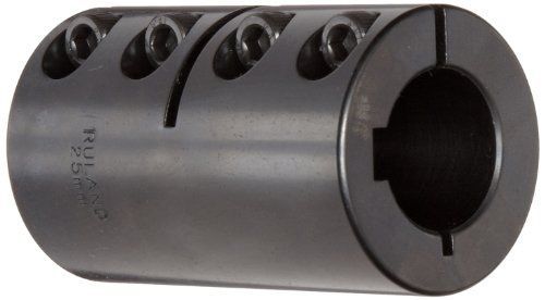 Ruland MCLC-20-20-F One-Piece Clamping Rigid Coupling with Keyway, Black Oxide