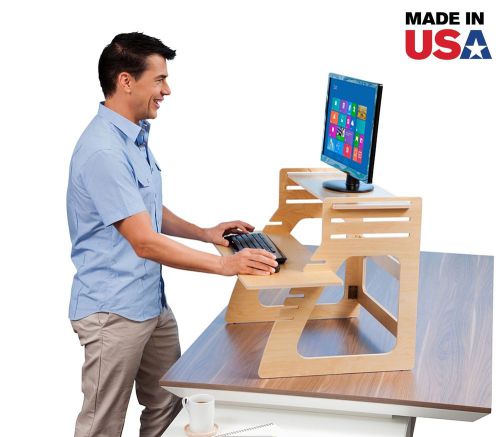 Height Adjustable Standing Desk. Convert Any Desk to Standing Desk in 60 Seconds