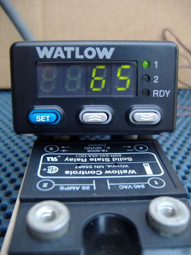 Watlow 935a-1cd0-ad0g temperature controller w/ watlow ssr for sale