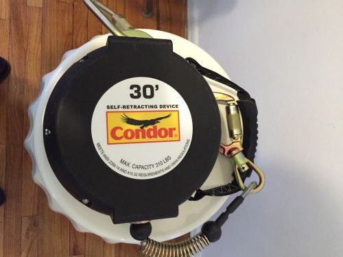 Black condor 22rt99 self retracting lifeline 30 ft. 310 lb. safety harness for sale