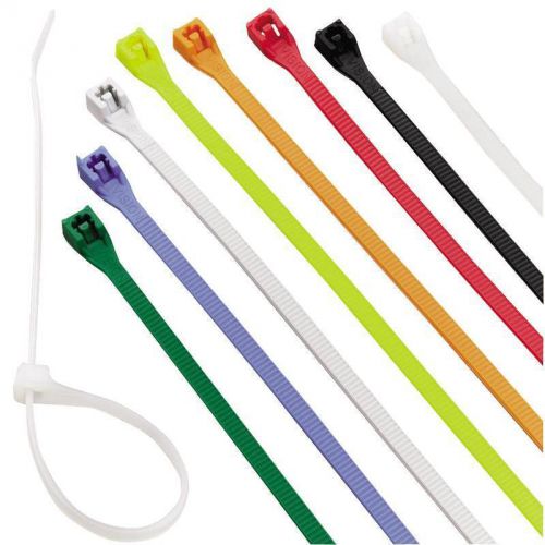 100pk cable tie assortment, nylon, 4&#034; l calterm inc wire clamps/clips 73240 for sale