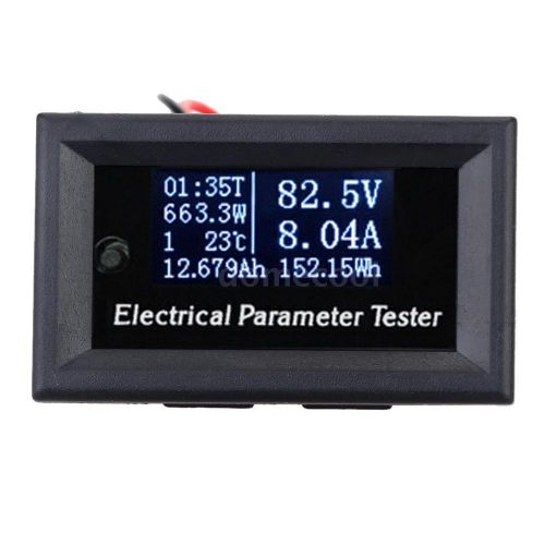 Electrical parameter tester voltmeter ammeter capacity power energy meter b4f8 for sale