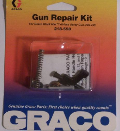 Genuine Graco Airless Paint Gun Repair KIt 218-558 NIB