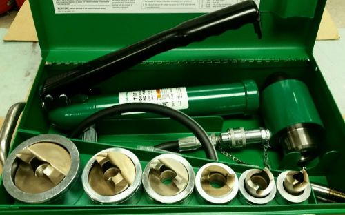 Greenlee 7506 1/2&#034;-2&#034; conduit size slug-splitter punch kit: hydraulic ram &amp; pump for sale
