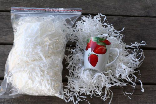 Paper Shredded Filler Bedding  Chips Strips package packing shipping gift bag