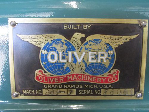 Oliver 299-D Planer Rebuilt