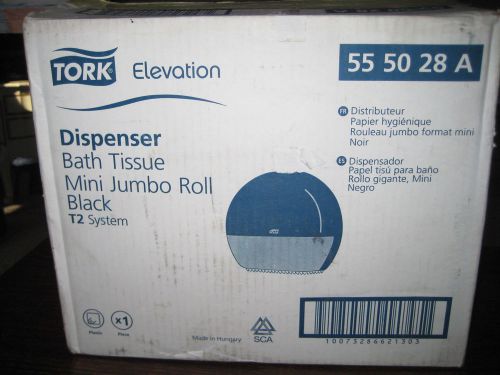 Tork Elevation Dispenser Bath Tissue Mini Jumbo Roll Black T2 555028 A