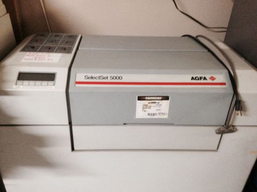 Agfa selectset 5000 imagesetter and devotec20 film developer for sale