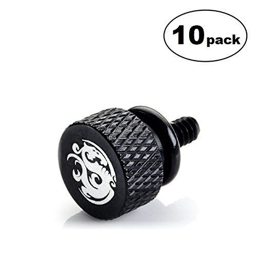 Bitspower Thumb Screw with Logo, Size #6-32, Black, 10-pack