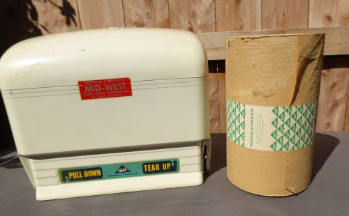 Vintage midwest georgia pacific industrial paper towel dispenser~w/ xtra paper t for sale
