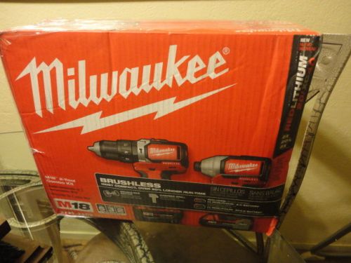 Milwaukee 2799-22cx 18-v lithium-ion cordless hammer drill/impact combo kit new for sale
