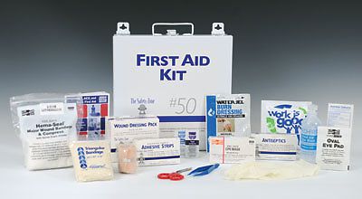 Safety Zone Metal Office First Aid Kit - 50 Person (1 Kit)