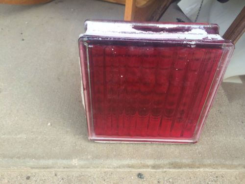 20 Very rare Red Vintage Glass Block and Cool Blue Glass blocks.