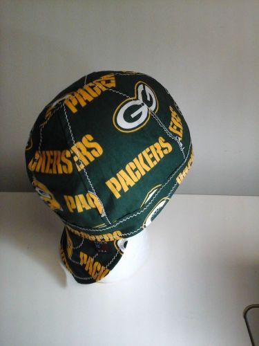 Nwt green bay packers nfl welders hat, pipefitter cap, welding hood liner for sale