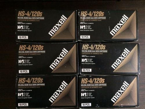 60 NEW Maxell HS-4/120s, DDS-2, 4GB Digital Data Cartridges in 10 boxes