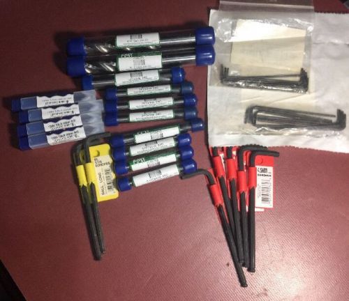 Tool lot, fastenal 9/16&#034; , 1/2&#034;, 3/8&#034;, 5/16&#034;, 13/64&#034; carbide drill bits. more for sale