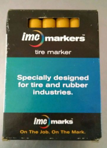Imc markers solid stick rubber tire professional marker crayon yellow tm50104 for sale