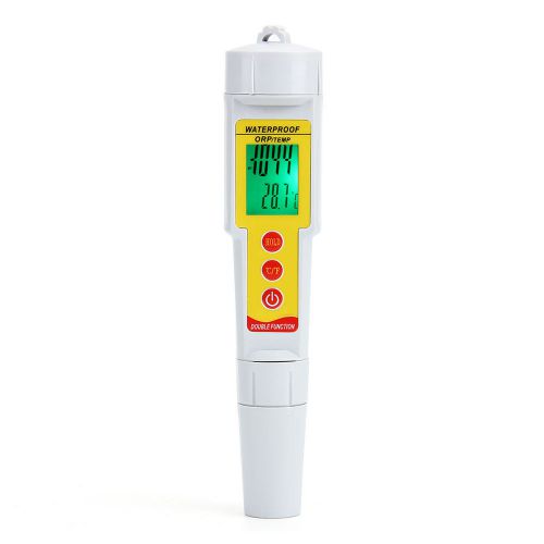 Pen-Type ORP TEMP Meter Display Backlit Water Quality Analysis PH Meters ORP-619