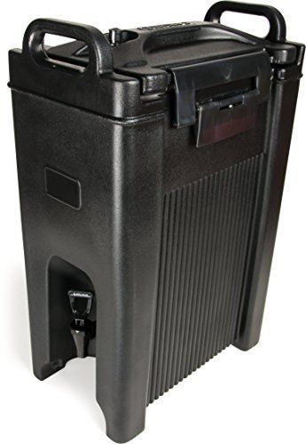 Carlisle xt500003 cateraide insulated beverage server dispenser, 5 gallon, black for sale