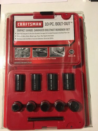 Craftsman Impact Grade Bolt And But Out Remover Set 52165