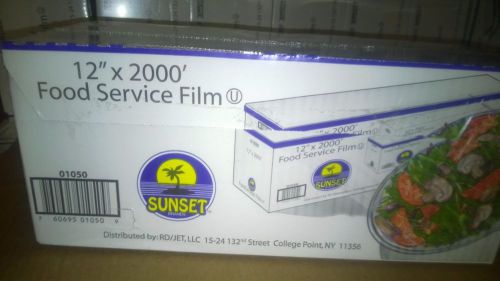 SUNSET Plastic Food Wrap 12 in x 2000 ft