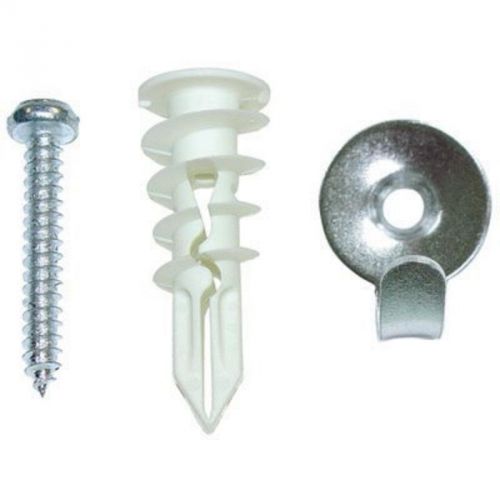 Utility/Picture Hooks With Screw-In Drywall Anchors, 3Pk Crown Bolt 78214