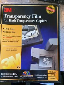 3M TRANSPARENCY FILM 100 SHEETS 8 1/2&#034; X 11&#034; (PP2950)