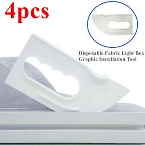 4pcs Disposable Fabric Light Box Graphic Installation Tool New Magnetic Squeegee